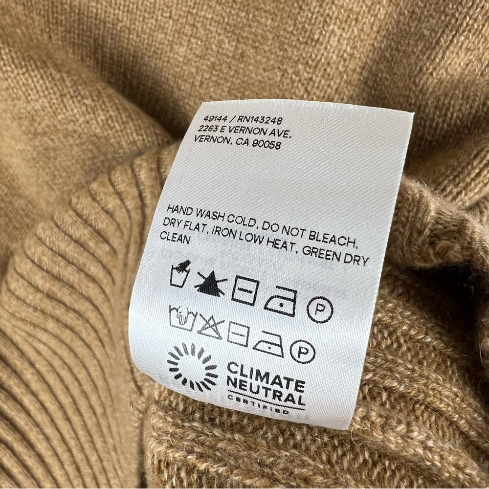 NEW Reformation Beckie Cashmere Collared Sweater - Picture 8 of 11